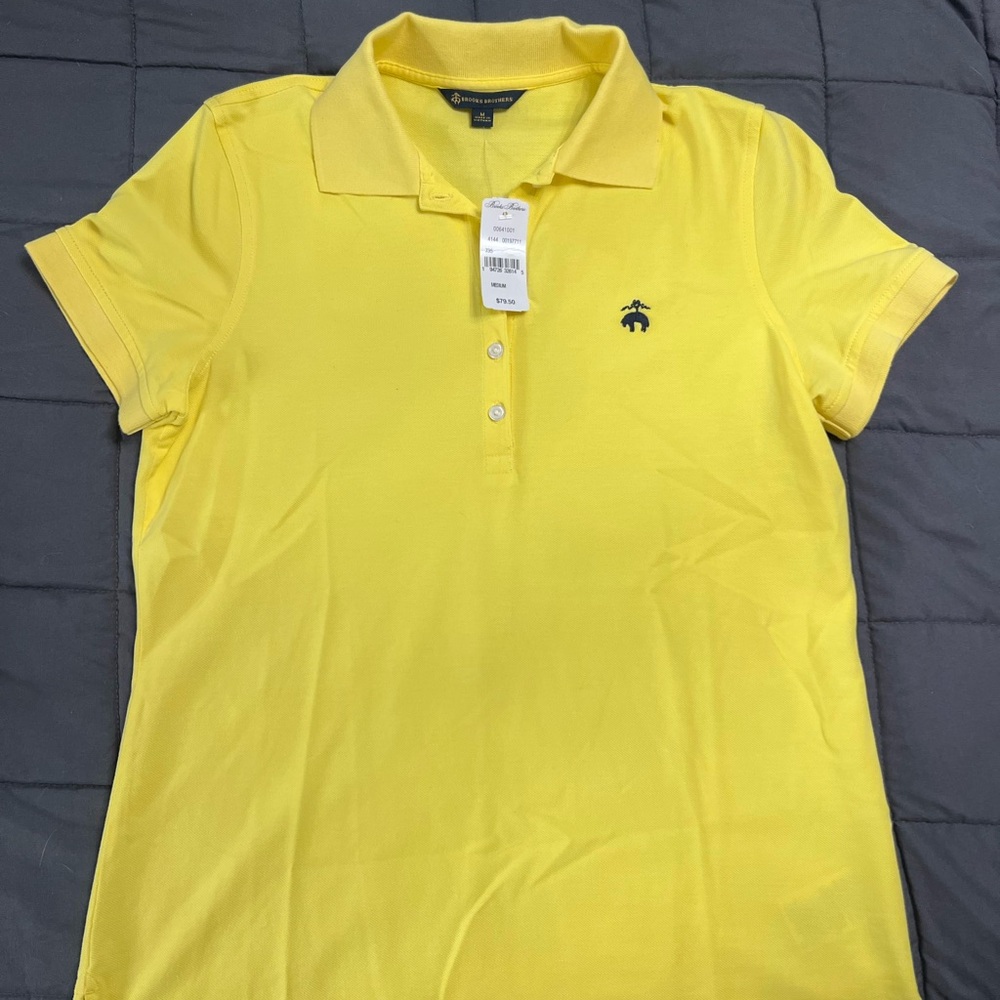 Brooks Brothers Yellow Button Down Shirt